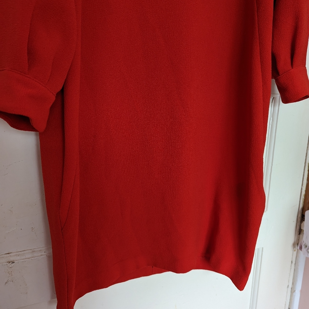 Whistles Red Long Sleeve Pencil Dress UK Size 10 - Picture 4 of 9